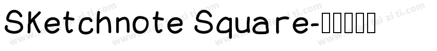 Sketchnote Square字体转换